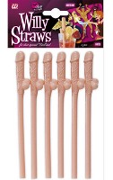 Saucy Willy Drinking Straws -6 per pack