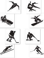 Winter Sports Cutouts 